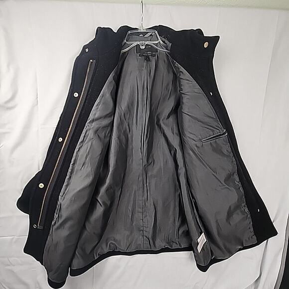 JCrew Womens 6 Chateau Parka Italian StadiumCloth Hooded Wool Warm No Fur Collar - Picture 2 of 7